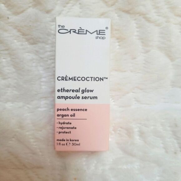 The Creme Shop Cremecoction Ethereal Glow Ampoule Serum Peach Argan Oil 1oz New - Picture 2 of 8